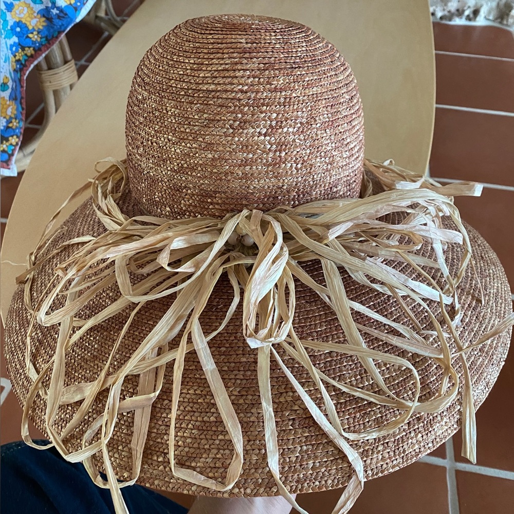 Gabriel amar for frank olive woven sun hat